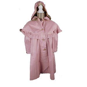 Rothschild Baby Pink Rain Jacket with Detachable Hood